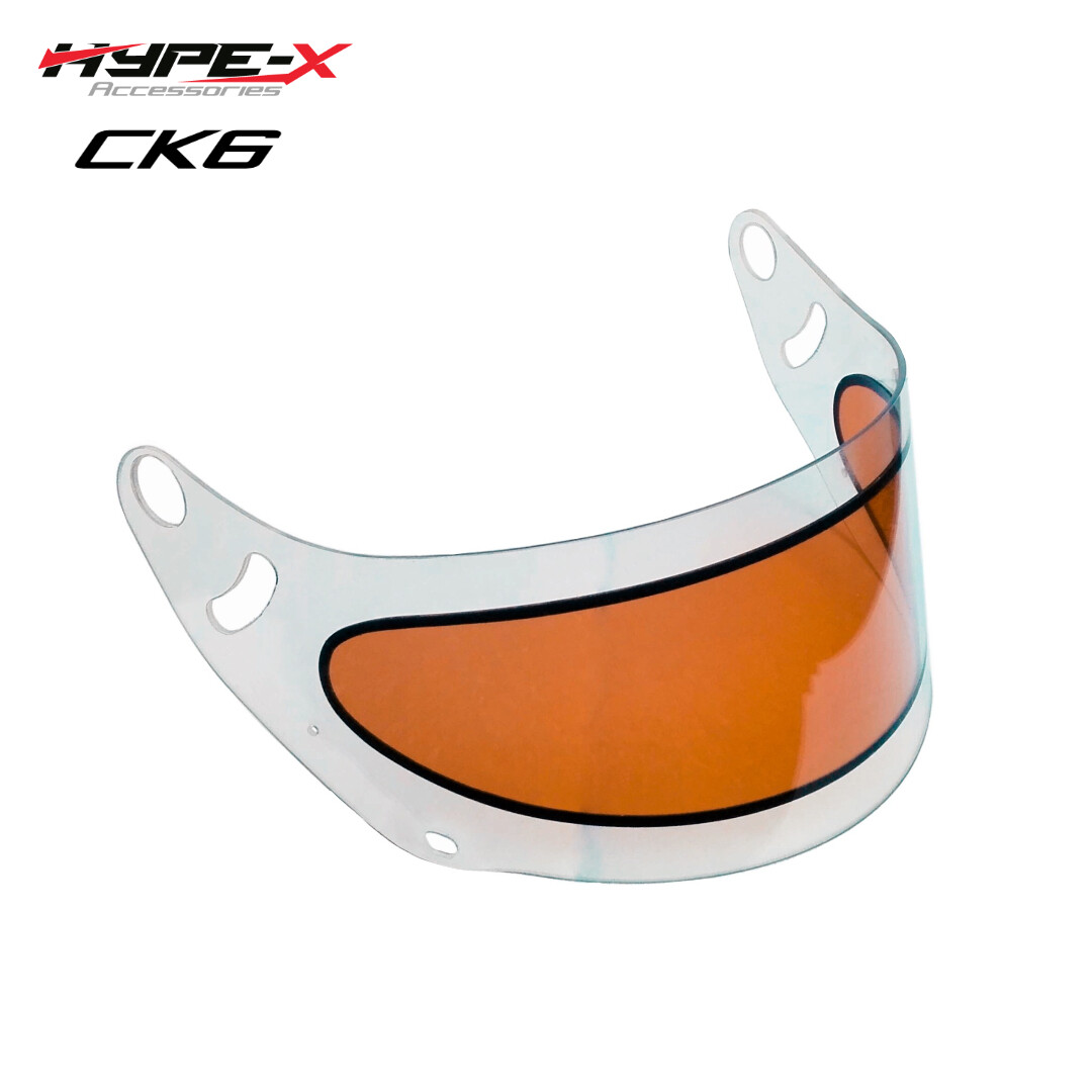 CK6 orange anti-fog visor