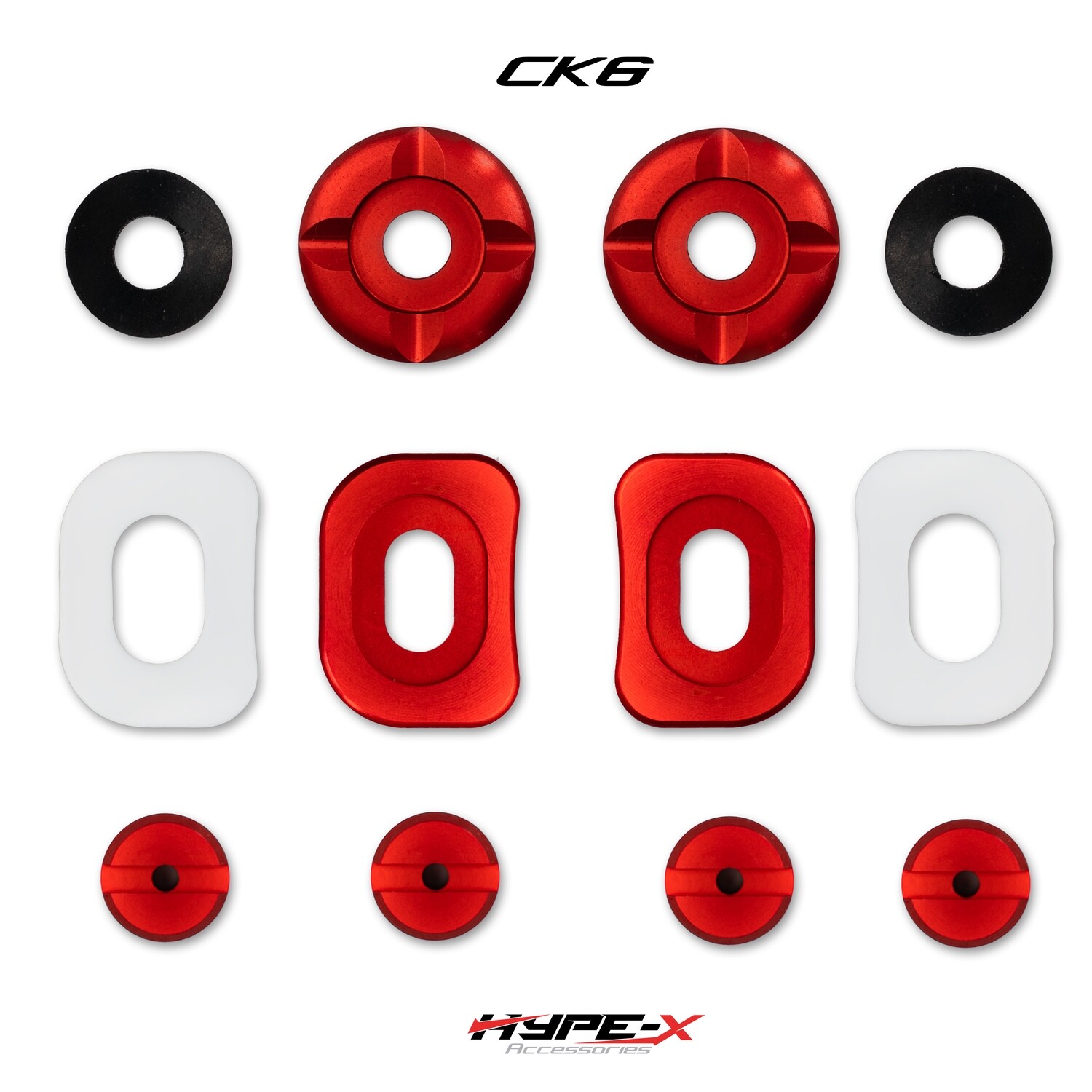 Hype-X Red CK6 helmet screw kit