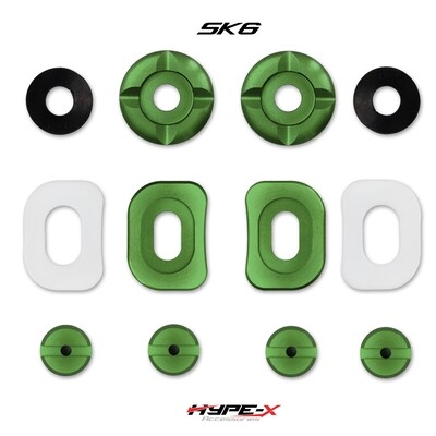 Hype-X Green SK6 helmet screw kit