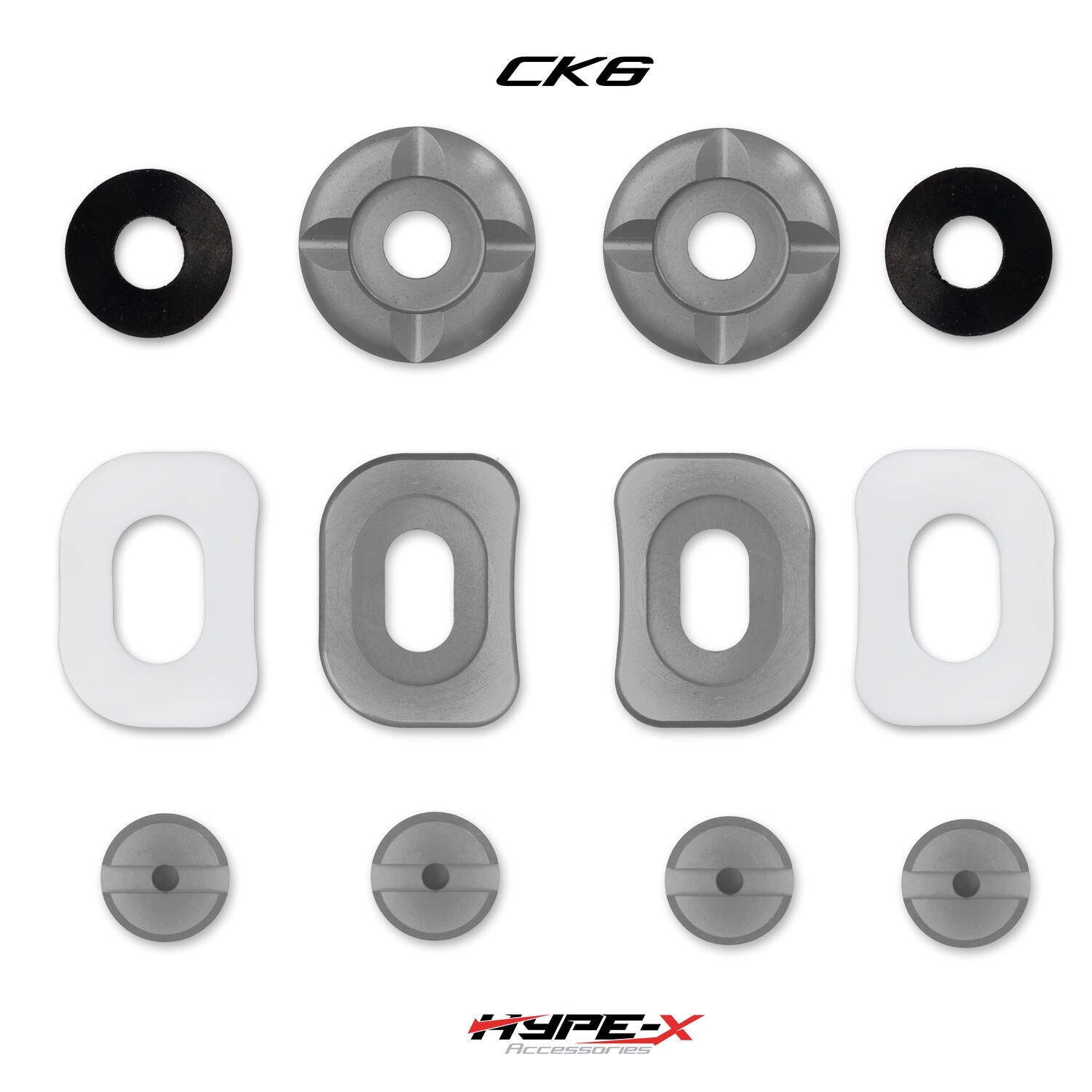 Hype-X Grey CK6 helmet screw kit