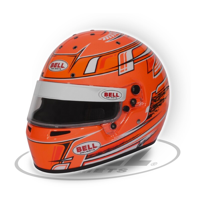 Bell KC7-CMR Champion Orange helmet