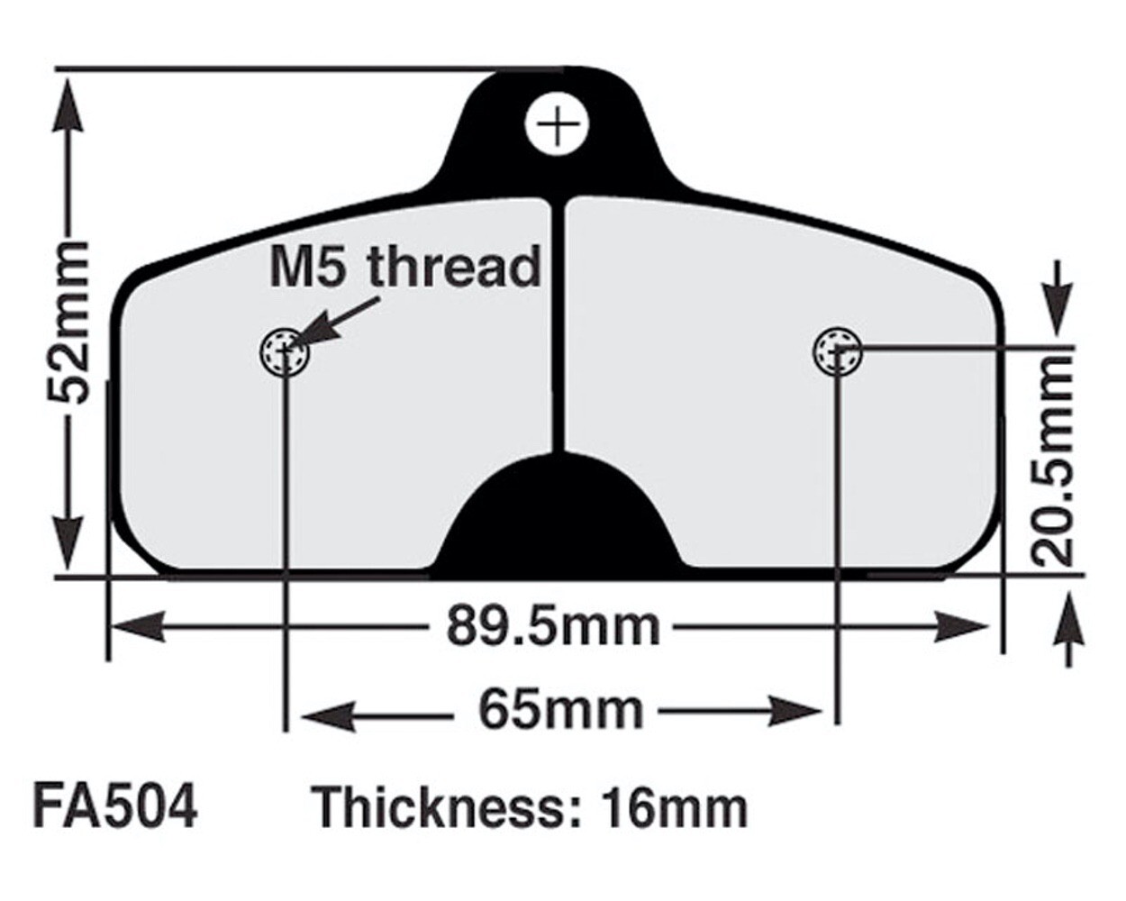 Esprit brake pads kit (2x)