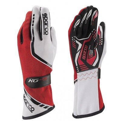 Guanti Sparco KG-5 Rosso/Bianco Guanti Sparco KG-5 Rosso/Bianco