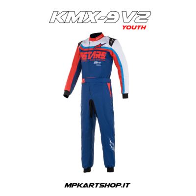 Alpinestars KMX-9 Graph 2 Navy YOUTH suit