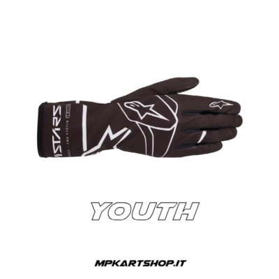 Alpinestars Tech-1 K Race V2 S. Solid Black YOUTH gloves