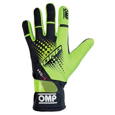 OMP KS-4 Black/Yellow gloves