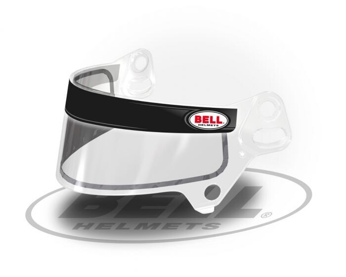 Bell visor stickers (2x), Colour: Nero