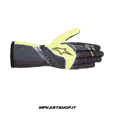 Alpinestars Tech-1 K Race V2 Corporate Antracite/Lime gloves