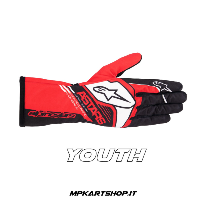 Alpinestars Tech-1 K Race V2 Corporate Red YOUTH gloves