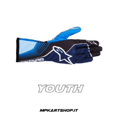 Alpinestars Tech-1 K Race V2 Future Blue YOUTH gloves