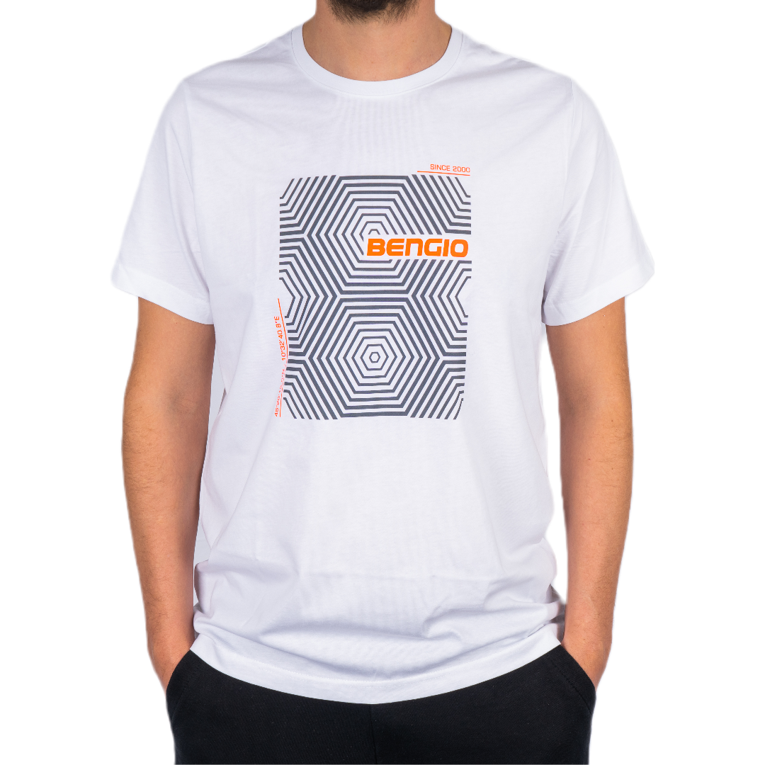 T-Shirt Bengio Bianco/Grigio