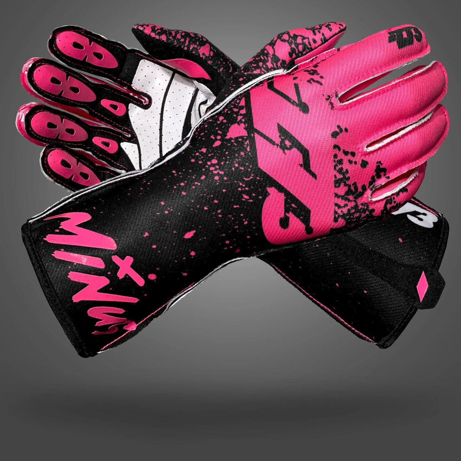 Minus 273 Drip Pink gloves