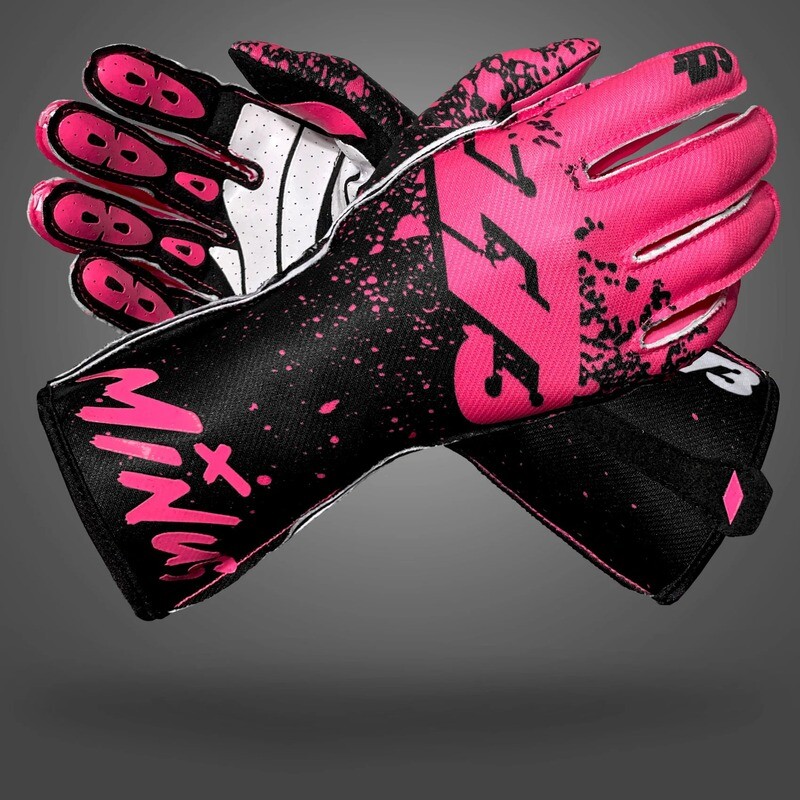 Minus 273 Drip Pink gloves