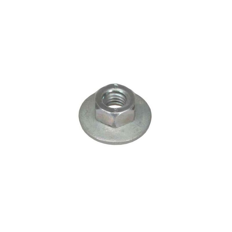 M6 nut with spring washer galvanized