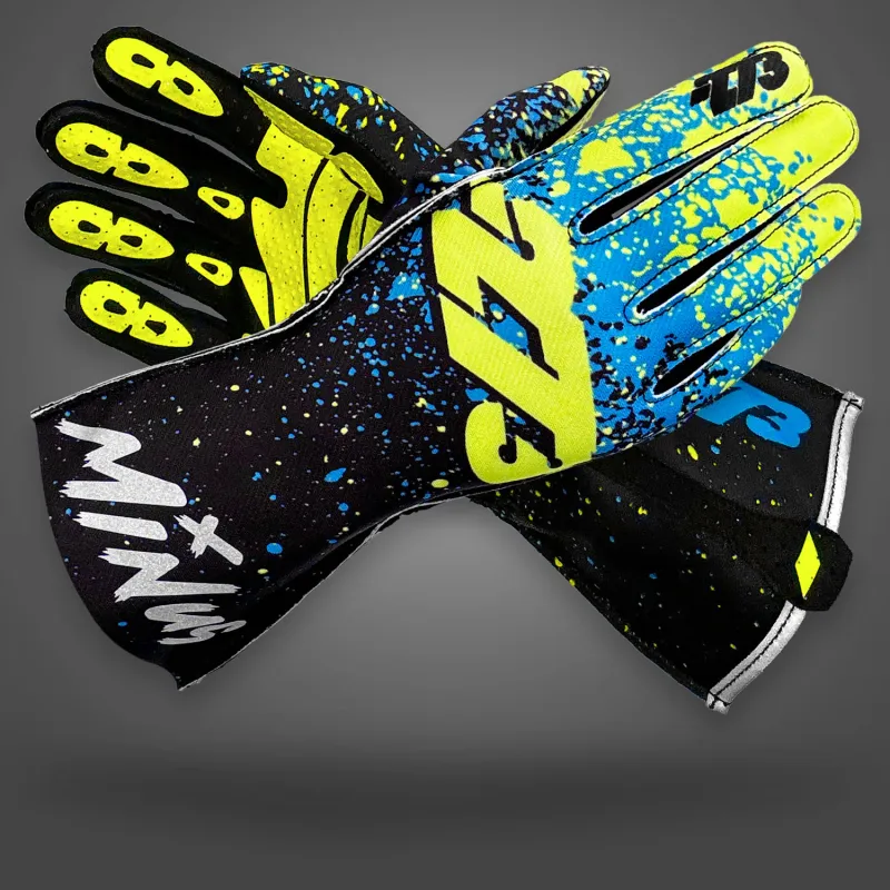 Minus 273 Drip Yellow/Blue gloves