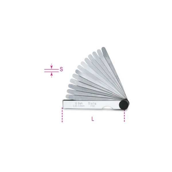Beta ​Metric feeler gauges 0.05 / 0.50 mm