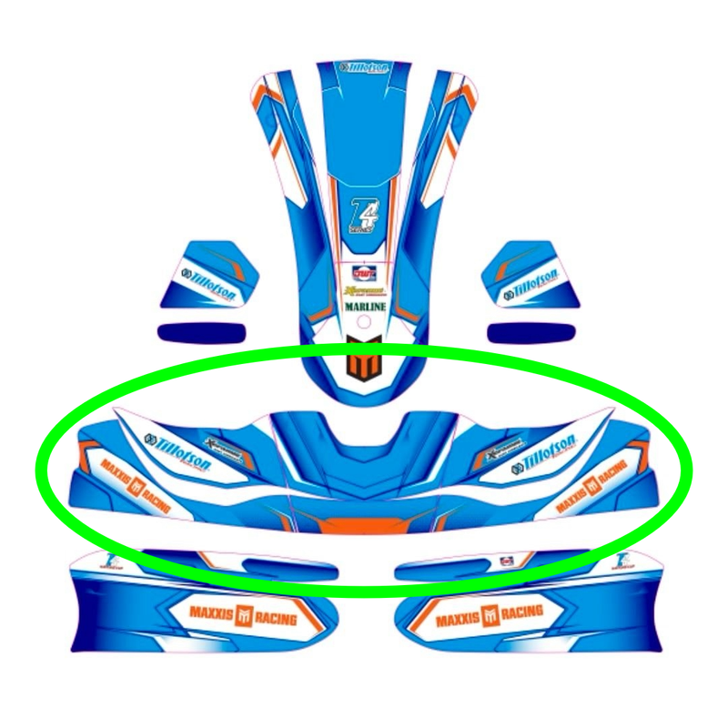 2025 Tillotson T4 Front spoiler sticker kit