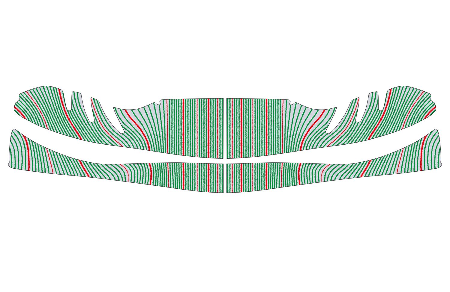 Tony-Kart M11 2025 Front bumper Sticker Kit