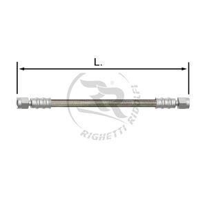 Tubo freno inox 8mm x 100cm