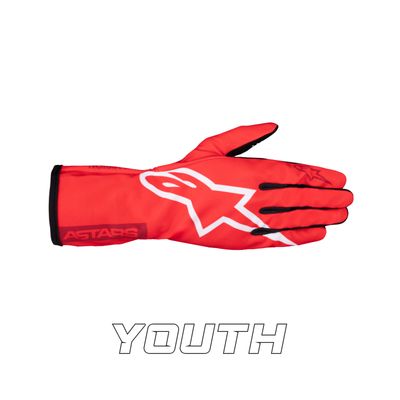 Alpinestars Tech-1 K Race V2 Corporate Red YOUTH gloves