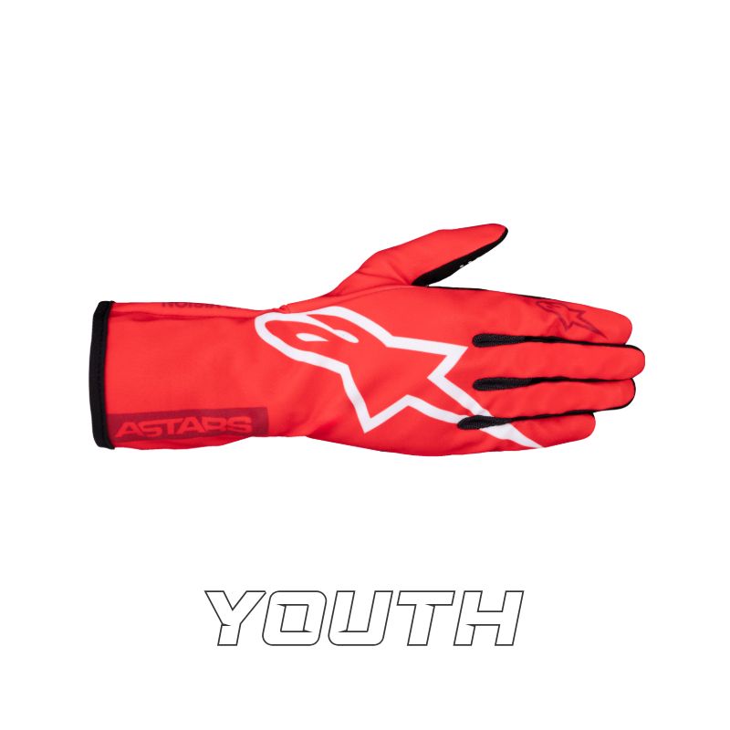 Alpinestars Tech-1 K Race V2 Corporate Red YOUTH gloves