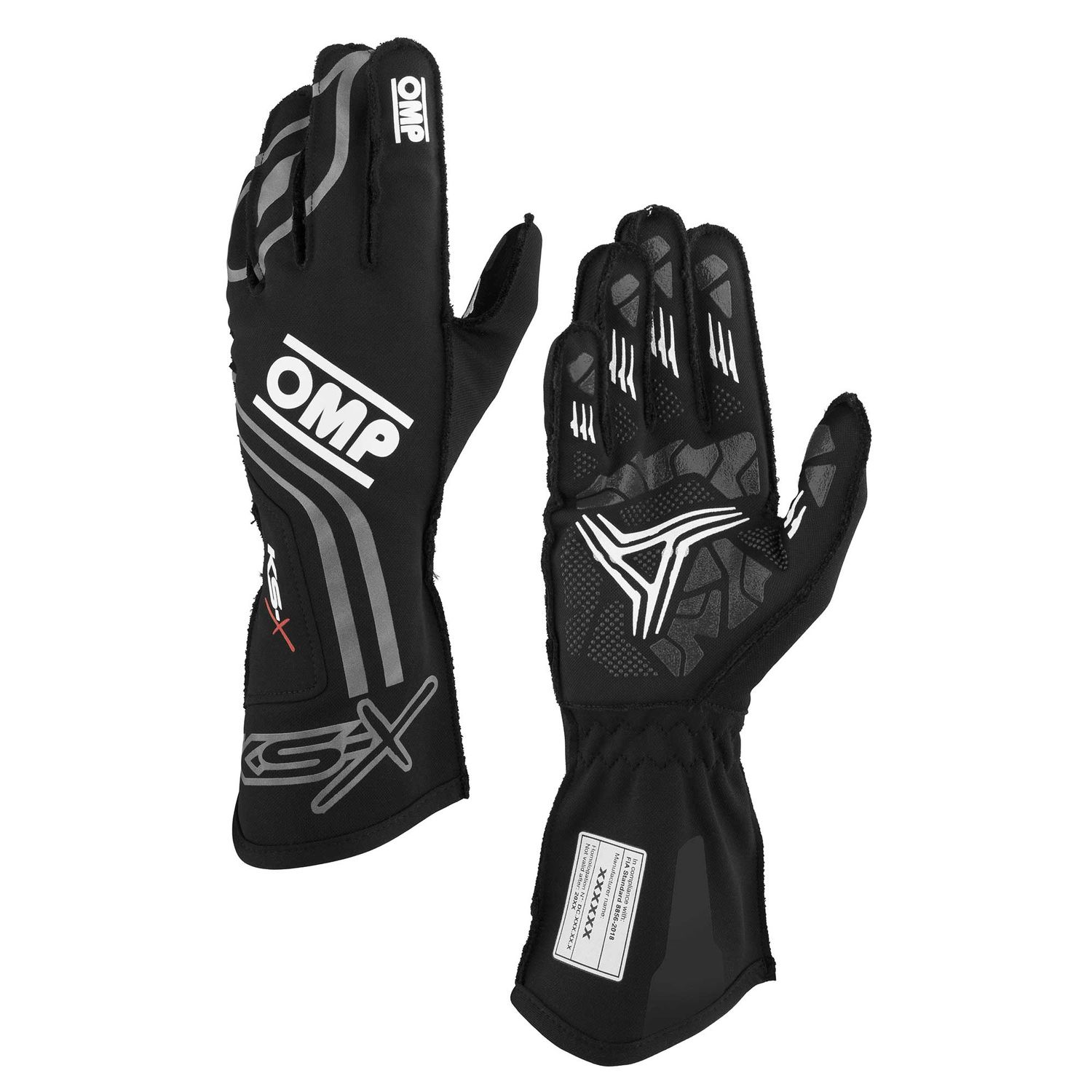 OMP KS-X Black gloves