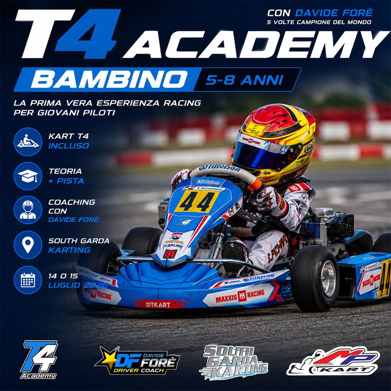 T4 Academy – Kart Course with Davide Forè (5-8 years old)