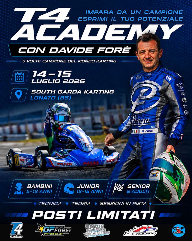 T4 Academy – Kart Course with Davide Forè (7-12 years)