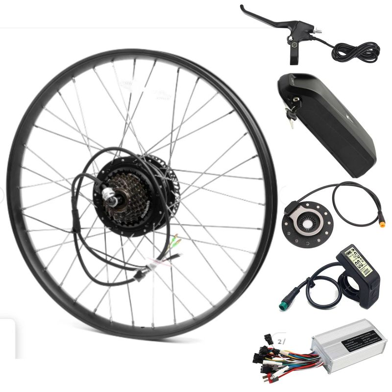 MTB Conversion Kit geared 135mm (250W/11.6Ah - 30-40km, 35km/h)