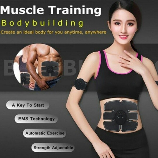 Easy way Muscle Stimulator Body Slimming Shaper Machine,Abdominal Muscle Exerciser, Fat Burning, Body Building, Fitness and body Massager.