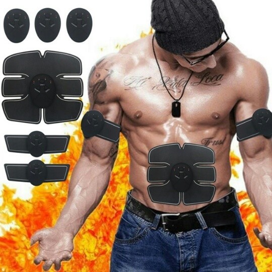 Easy way Muscle Stimulator Body Slimming Shaper Machine,Abdominal Muscle Exerciser, Fat Burning, Body Building, Fitness and body Massager.