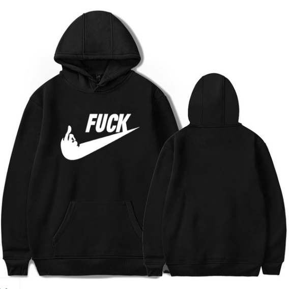 Men&#39;s / Women&#39;s Fashion FU*K Sports Hip Hop Hoodie Sweatshirt Casual Pocket Long Sleeve Velvet Couple Fleece Hoodie Pullover Jacket