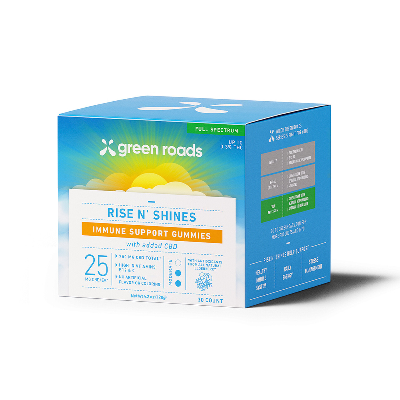 NEW-Rise N&#39; Shines Immune Support Gummies (30ct) - 750mg