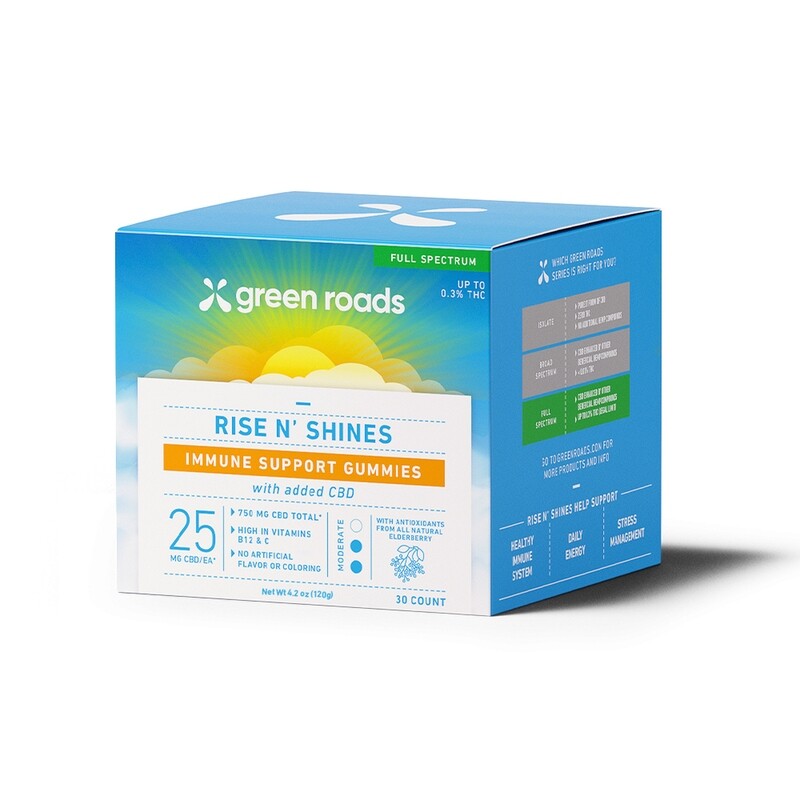 NEW-Rise N&#39; Shines Immune Support Gummies (30ct) - 750mg