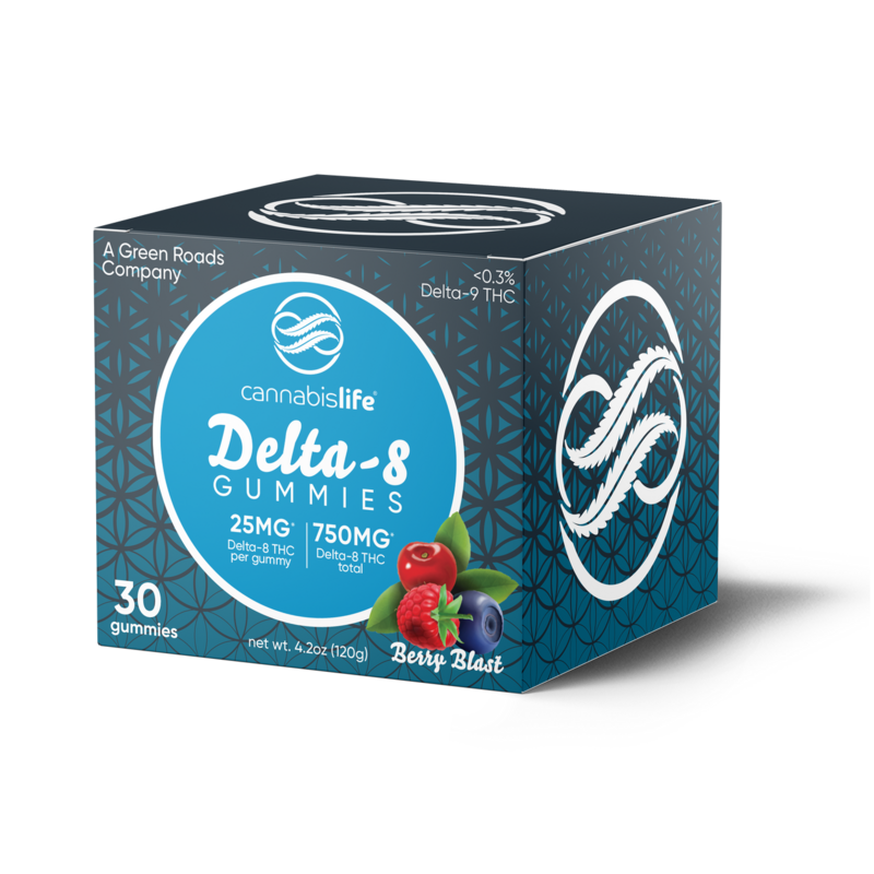 Delta-8 Mixed Berry  OR Delta-8 Assorted Flavors! (now back in stock!)  BOTH are THC infused GUMMIES 750MG (25MG each)
