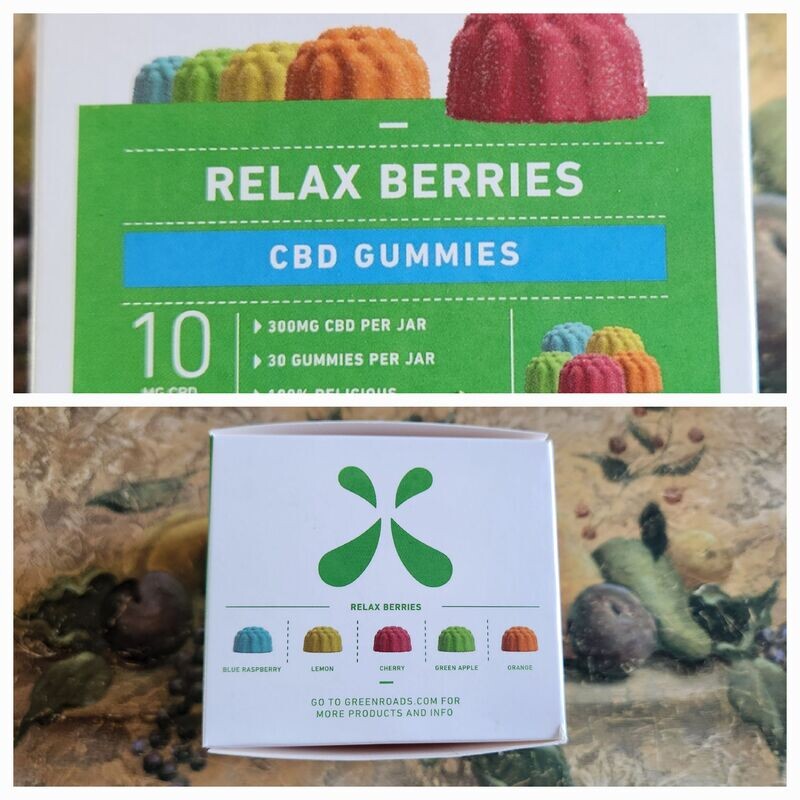 CBD RELAX BERRIES - 300MG (10MG per gummy) - New LOOK!