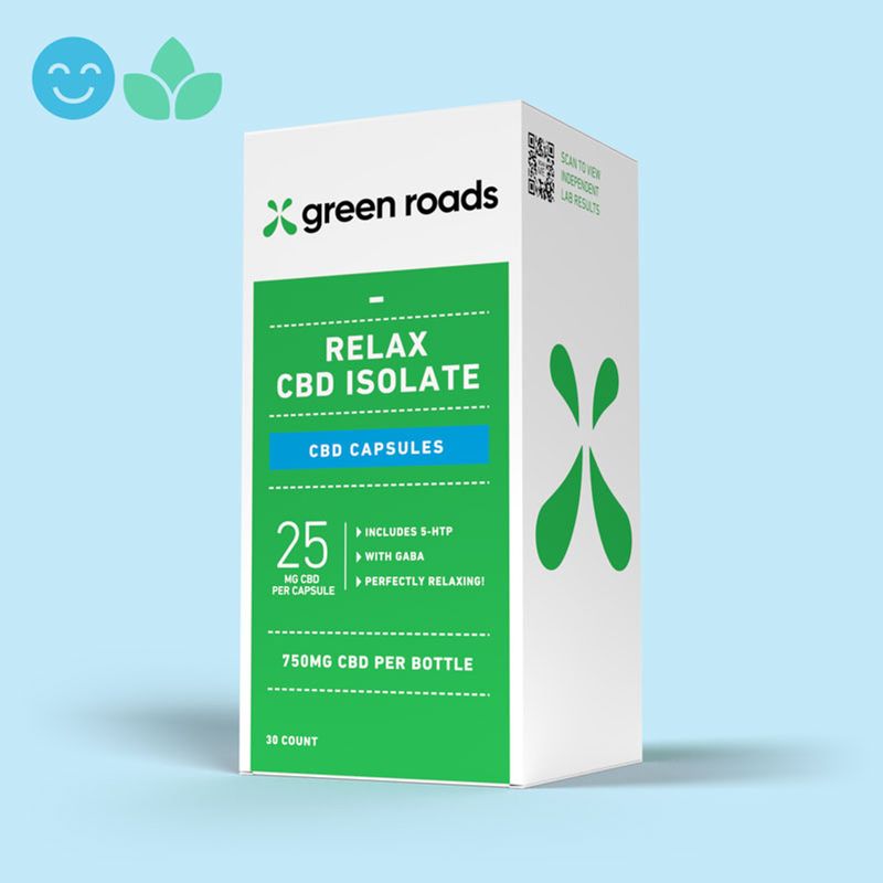 NEW Packaging!  CBD Relax Capsules - 750mg