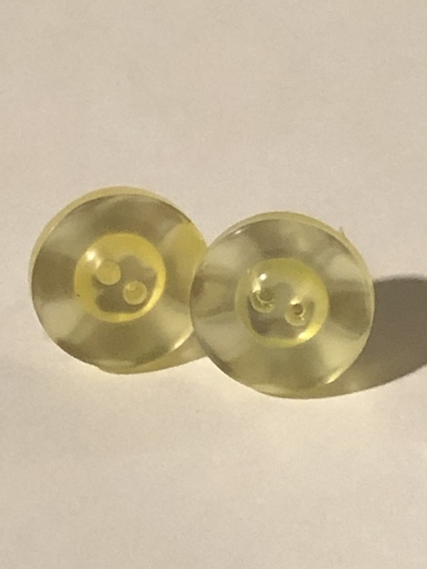 Vintage button earrings 