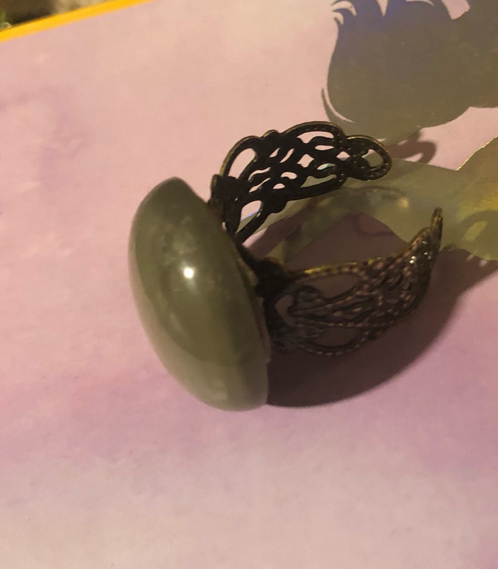 Vintage Button Ring And Button Bracelet 