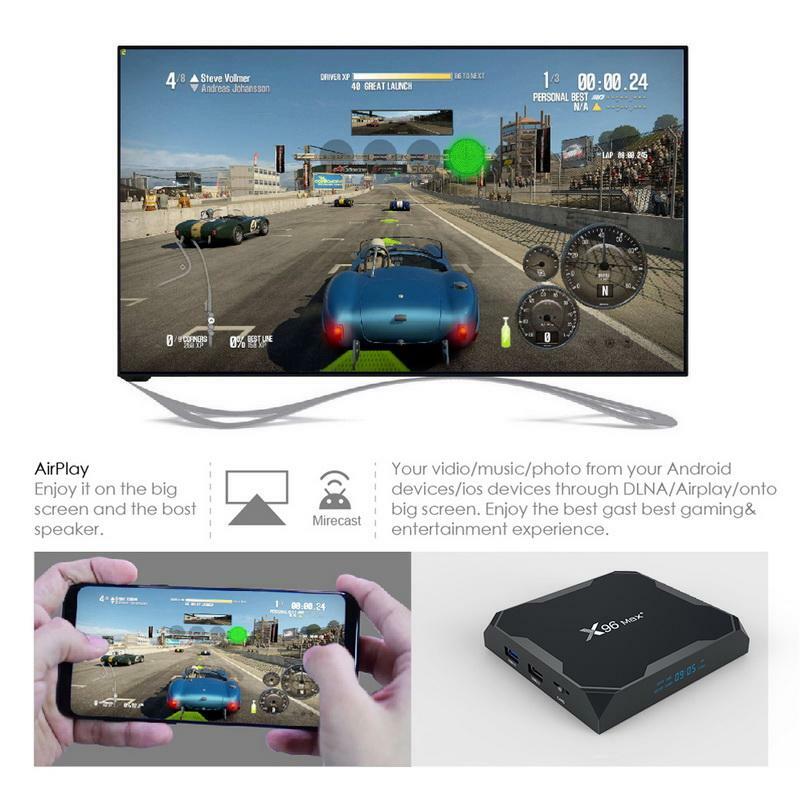 4GB - X96 Max+ with Dual band WiFi and Bluetooth 4GB - X96 Max+ with Dual band WiFi and Bluetooth