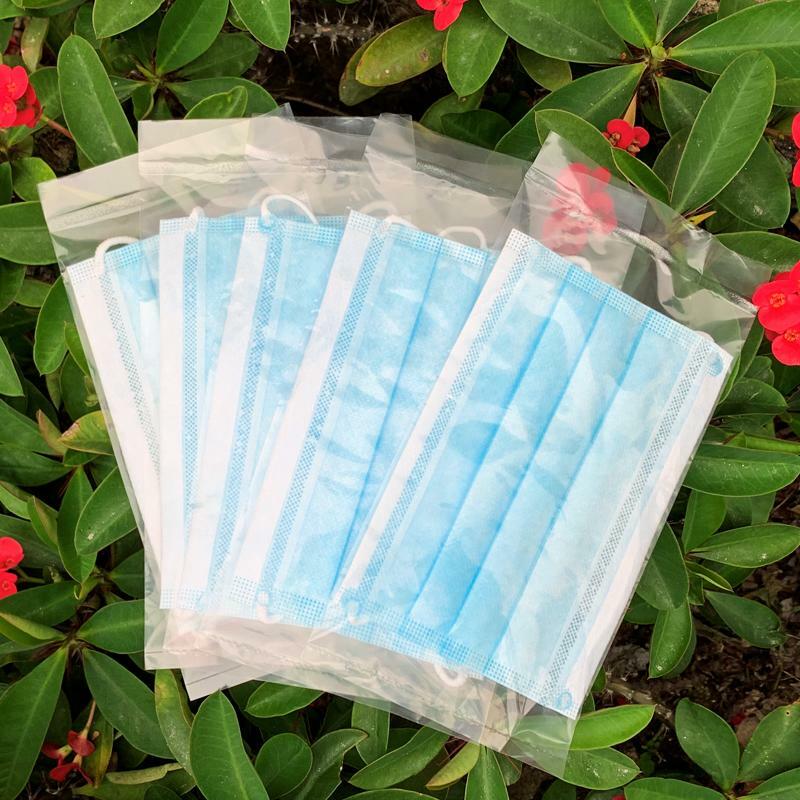 Disposable Face Masks with Three Layer Protection of 10 Disposable Face Masks with Three Layer Protection of 10