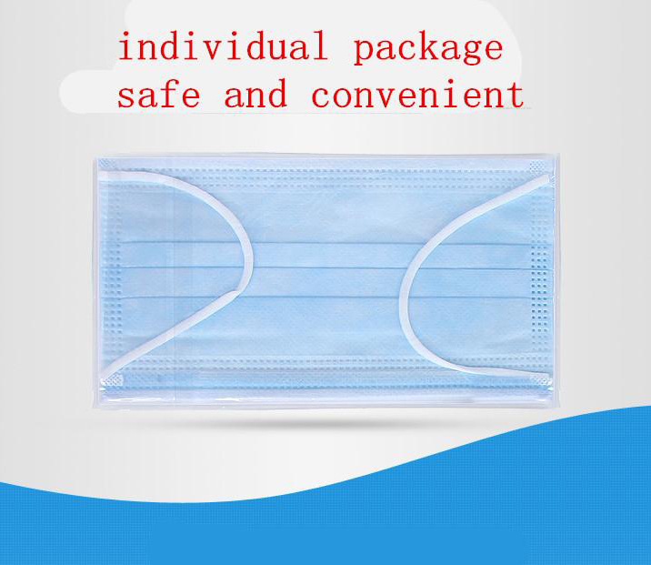 Disposable Face Masks with Three Layer Protection of 10 Disposable Face Masks with Three Layer Protection of 10