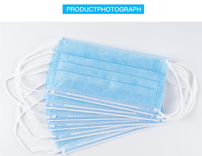 Disposable Face Masks with Three Layer Protection of 10 Disposable Face Masks with Three Layer Protection of 10