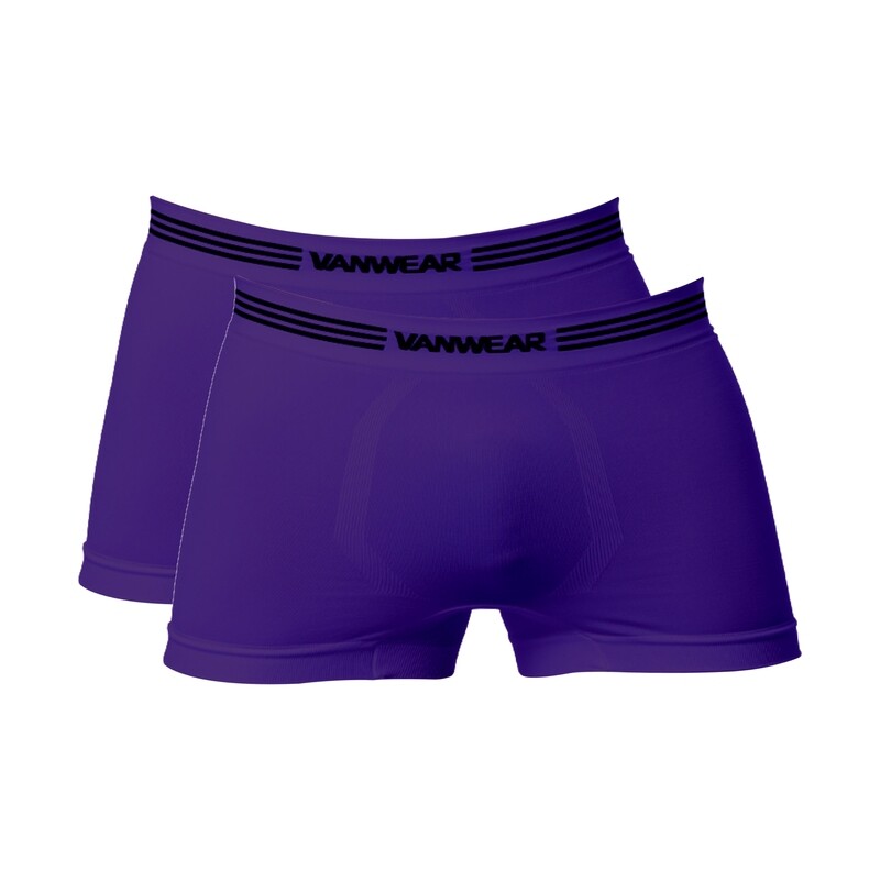 Paquete de 2 bóxer seamless morado