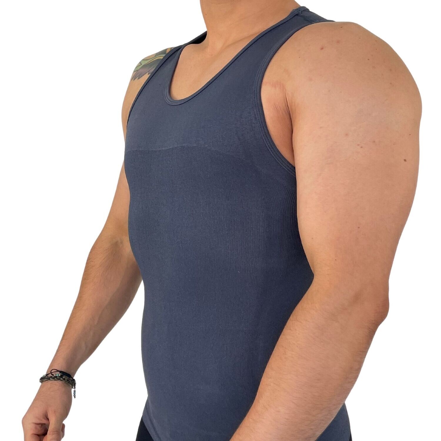 Camiseta interior para control de abdomen y postura con refuerzo
