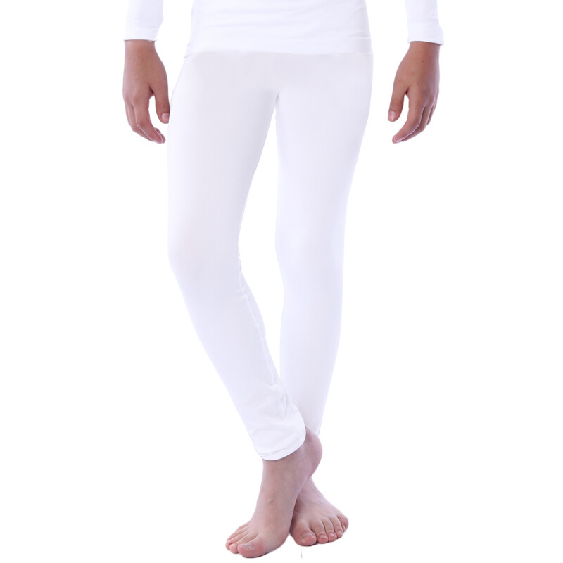 Pantalón térmico blanco con líneas azules para niño
