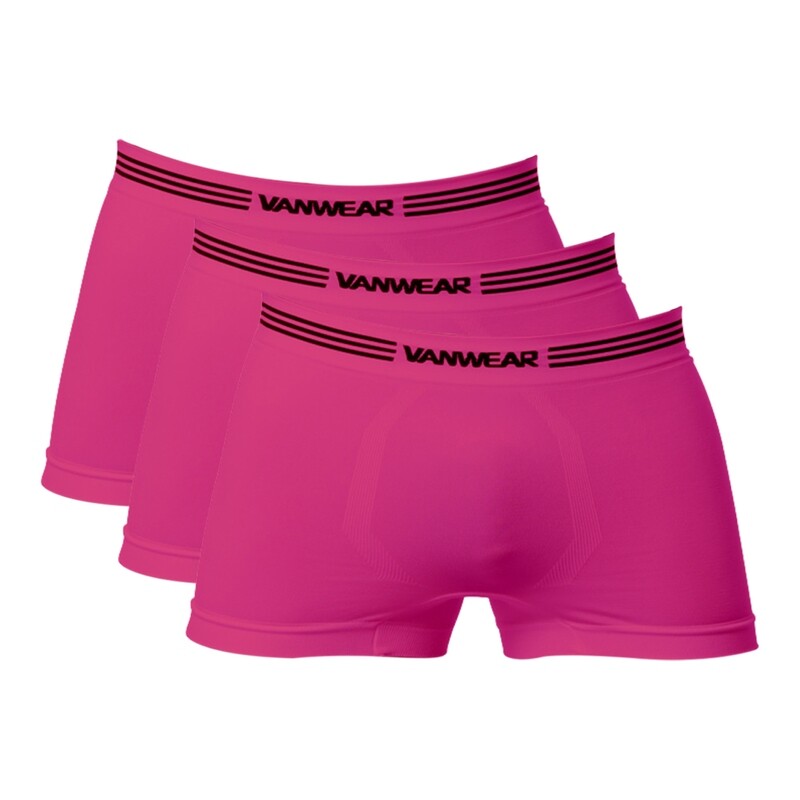 Paquete de 3 bóxer seamless (rosa)