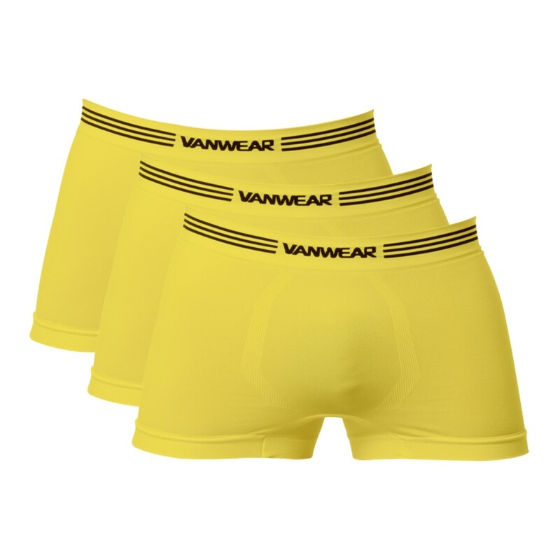 Paquete de 3 bóxer seamless (amarillo)