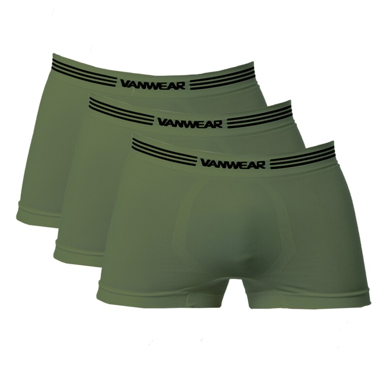 Paquete de 3 Bóxer seamless (Verde)