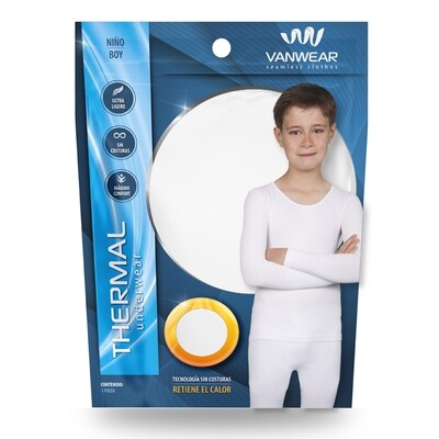 Paquete de dos leggings térmicos para niño, gris con raya blanca